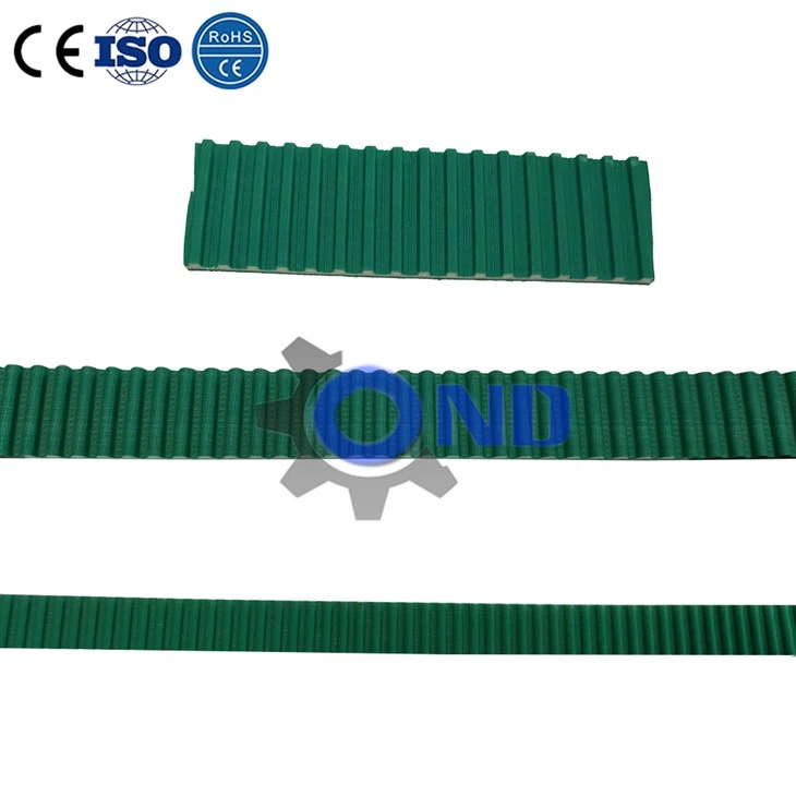 PU Synchronous Pulley Belt With Green Cloth Industrial Timing Belt best
